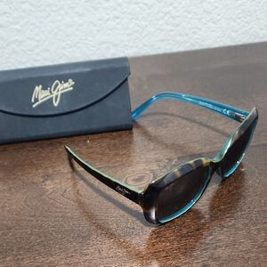 Maui Jim Women's Tortoise and Aqua Sunglasses